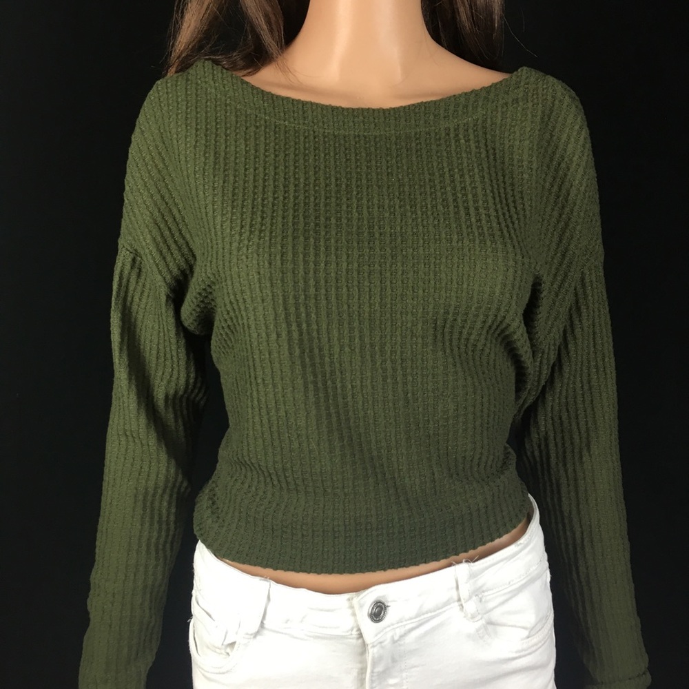 Popular Long Sleeve Ribbed Top